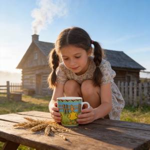 Tasses à thé en céramique et porcelaine compatibles micro-ondes et lave-vaisselle / Créez votre propre tasse à café pour enfants avec motif de chat anime - Hunan - Product Image 5