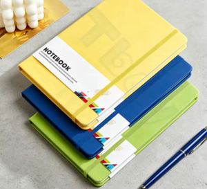 New Gift A4 Promotional A5 A6 Embossed Logo Leather <b>Notebook</b> <b>Dotted</b> Inner Page Binding Elastic Strap for Business - Product Image 5