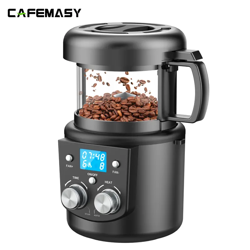 Máquina de café para uso doméstico, tostadora de café pequeña de aire, 80g, CB/CE