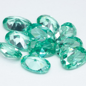 <span class=keywords><strong>Pietra</strong></span> Sciolta Ovale Zircone <span class=keywords><strong>Paraiba</strong></span> 5A con Fondo Piatto Appuntito per Anelli e Ciondoli Gioielli con Gemme - Product Image 1