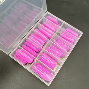 13 Tailles <span class=keywords><strong>Rose</strong></span> Couleur Double Formes Large Ongles Extension Popit <span class=keywords><strong>Capsule</strong></span> <span class=keywords><strong>Ongle</strong></span> Nail Tip Form Mold - Product Image 2