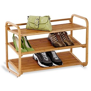 Logo Custom ized Siebdruck Holz Hausschuhe Schuhe Rack Neues Design Bambus Turm Schuh Organizer Eingangs bereich Schuhe Lager regal - Product Image 4