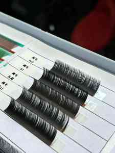 Extensiones de Pestañas Profesionales de Marca Estadounidense, Planas y Elípticas, Color Negro Mate, Suaves, de Cachemira, con Puntas Divididas, Pestañas Individuales para Uso en Salón - Product Image 5