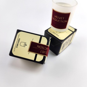 Custom Printed Logo PVC Adhesive <b>Sticker</b> Waterproof Private Label Scented Candle for Cosmetic Packaging - Product Image 4