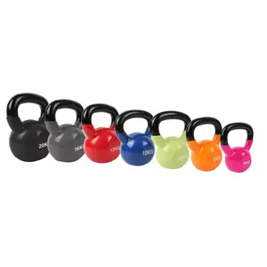 Equipo de gimnasio para el hogar, campana hervidor de agua perfecta para levantamiento de pesas, entrenamiento, Kettlebell de vinilo