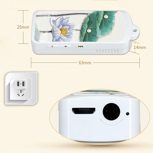 Mini reproductor de música ultraportátil, altavoz recargable, sonido HiFi, compatible con tarjeta TF, MP3, para el hogar y viajes - Product Image 3