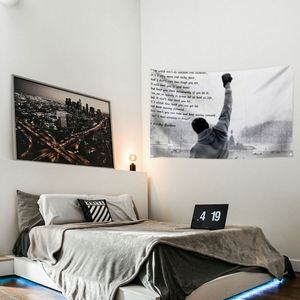 Drapeau inspirant et motivant avec citation de Rocky <span class=keywords><strong>Balboa</strong></span> « Sunshine and Rainbows », 3x5 pieds, avec œillets en laiton brillant pour décoration extérieure - Product Image 4