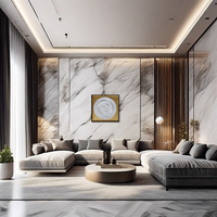 Cadre mural classique écologique en feuille d'or, peinture décorative faite à la main avec face en plastique