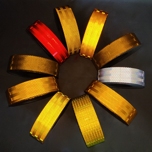 Commercio all'ingrosso di fabbrica adesivo impermeabile Dot C2 rosso e bianco camion rimorchio sicurezza Retro ECE 104r cinta reflectiva nastro riflettente - Product Image 6