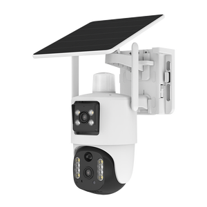 V380 BP5 nueva cámara Bullet PTZ 2MP + 2MP360 grados h.265 cámara de vigilancia inalámbrica lente Dual 4G Cámara Solar con tarjeta Sim - Product Image 1