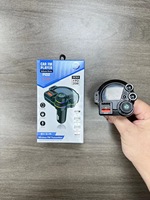 Kit Voiture Portable Multifonctionnel avec Microphone Mains Libres, Chargeur Double USB et Émetteur FM pour USB-C 5.0 WAV/MP3