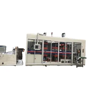 Machine automatique de thermoformage de couvercle de tasse de café de quatre stations d'usine de la Chine