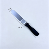 Spatule à pâtisserie, spatule à crème en acier inoxydable, outil de décoration, couteau à démouler les gâteaux de 6, 8, 10, 12 pouces, outil de pâtisserie