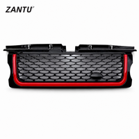 Calandre avant noire et rouge en maille, style suralimenté, pièce de rechange OE YK20 pour Range Rover Sport L320 2005-2009