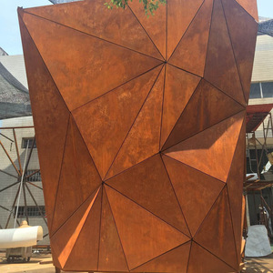 Plaque en <span class=keywords><strong>acier</strong></span> Corten SPA-H résistant aux intempéries, <span class=keywords><strong>patine</strong></span> naturelle pour sculpture de jardin, décoration paysagère, jardinière - Product Image 3