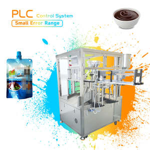 Máquina Llenadora Rotativa para Doypack de Aceite de Cocina, Leche y Líquidos – Sistema Automático de Envasado en Bolsas Verticales - Product Image 1