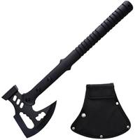 Hache tactique d'extérieur et marteau multi-usage, hache de survie en acier inoxydable pour le camping, manche durable en TPU