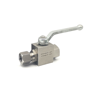 Vanne à boisseau sphérique manuelle à 2 voies en acier inoxydable forgé au titane DN15 40Mpa, raccordement NPT, pour eau haute température, OEM - Product Image 4