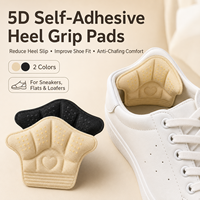Coussinets de talon ergonomiques 5D antidérapants en mousse pour baskets, forme couronne, épais, pour chaussures de sport, mocassins, plates, et chaussures de skate