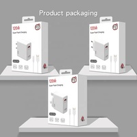 Chargeur mural USB pour téléphones mobiles Adaptateur rapide 120W QC5.0 Prise de charge rapide avec protection OTP et OVP pour UK & EU