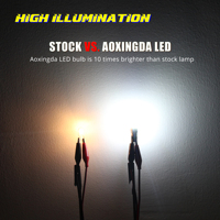 Aoxingda neueste T10 Wedge 168 194 LED-Glühbirnen 2825 W5W rot Innenausführung Karte Kuppel Kofferraum Tür Höflichkeit Lichter Lampen