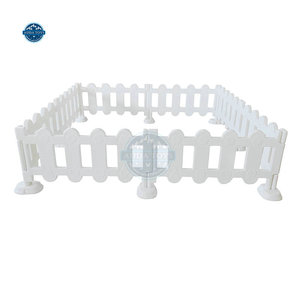 Corral de Juegos Suave de Plástico PE Blanco para Bebé Cerca de Parque Infantil para Exterior - Product Image 1