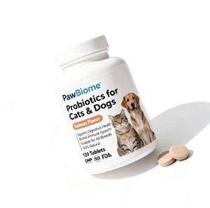 Friandises à mâcher probiotiques et à l'huile de poisson pour chiens et chats - Soutien immunitaire, santé intestinale, santé de la peau et du pelage, absorption rapide - Product Image 1