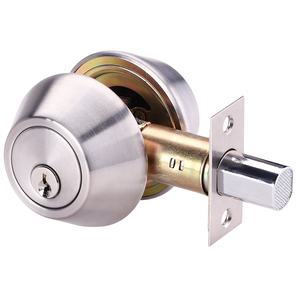 <span class=keywords><strong>Serrure</strong></span> à boulon mort de porte, 1 <span class=keywords><strong>cylindre</strong></span> en acier inoxydable, Double <span class=keywords><strong>cylindre</strong></span> - Product Image 1