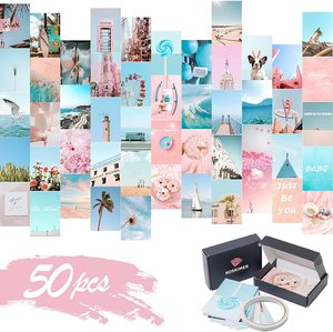 Kit di <span class=keywords><strong>Collage</strong></span> di foto estetiche da parete per adolescenti kit di <span class=keywords><strong>Collage</strong></span> da parete da 50 pezzi arti e mestieri - Product Image 2