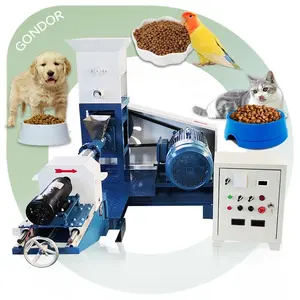 Fischfutter-Float Haustierherstellung Mini-Extruder Hund automatische Bäckerei Katze nass 250kg/Std. Vogel Haustierfuttermaschine Einzelnähne