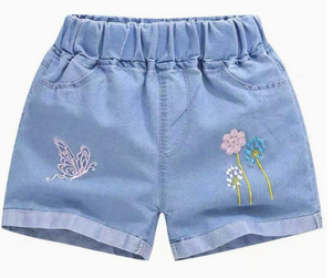Nuovi Shorts in Denim per Ragazze 2025, Casual, Tinta Unita, Alla Moda, per Esterni, Ecologici, per Bambini e Neonati, Taglie Medie e Grandi, Vendita all'Ingrosso, Disponibili - Product Image 4