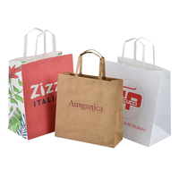 Sac en papier kraft biodégradable écologique, forme personnalisable, pochette compostable pour la vente au détail, les épiceries et les cadeaux