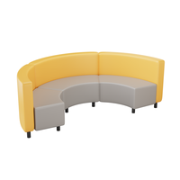 Banc de canapé moderne pour café-restaurant, mobilier de restaurant commercial, banc rond en bois pour café, sièges de restaurant, chaise