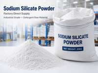 Métasilicate de sodium pentahydraté de qualité industrielle, poudre de silicate de sodium avec 28%-30% de SiO2 pour la fabrication de détergents
