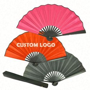 Éventail pliant en bambou style féerique, design japonais, pour mariages, fêtes, festivals, utilisation estivale, peint à la main, cadeau d'affaires - Product Image 1