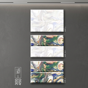 กระเบื้องเซรามิกดีไซน์หรูหรา ขนาด 300x450 มม. 200x300 มม. กันน้ำ ทนทานต่อการสึกหรอ เหมาะสำหรับห้องน้ำ ห้องครัว ห้างสรรพสินค้า โถงทางเดิน และการตกแต่งภายใน - Product Image 5