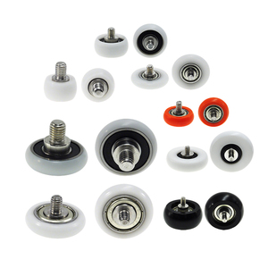 M5 chủ đề bên ngoài ròng rọc OD 16mm POM tráng Con lăn BSR68516-8C1L6M5 16x8xm5 nhựa mang con lăn với vít - Product Image 1