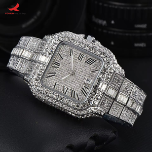 Relojes de Cuarzo para Hombre con Diamantes, Diseño Cuadrado Clásico, Venta al Por Mayor con Descuento, Calidad Premium, con Caja Original - Product Image 1