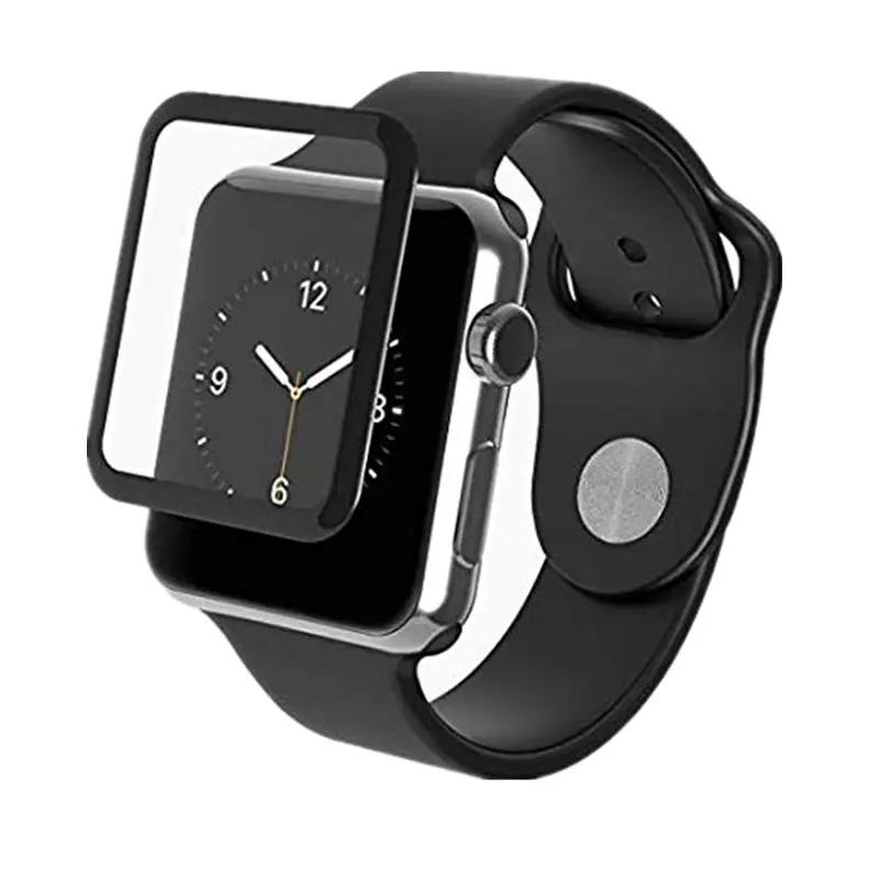 Приветствует полностью наклеиваемая поверхность 3D изогнутые Смарт-часы протектор экрана из закаленного стекла для Apple Watch на возраст 2, 3, 4, 5, защитная пленка для экрана