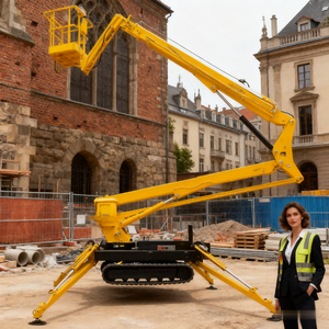 10M-20M All Terrain Electric Self-Propelled Boom Lift New Iso Ce Certified Aerial Work Crawler <b>Spider</b> Lift - Product Image 3