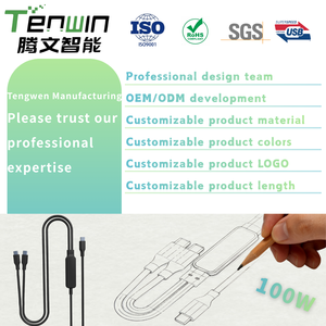 Cavo USB C Originale TENWIN ad Alta Potenza per MSI Titan GT77, Lenovo ThinkPad, HP ZBook Fury, Ricarica Rapida <span class=keywords><strong>e</strong></span> Trasferimento Dati - Product Image 6
