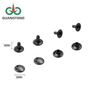 Offre Spéciale 9mm Silver Gunmetal Single Cap Rivets pour accessoires en <span class=keywords><strong>cuir</strong></span> Chaussures Vestes Rivets en <span class=keywords><strong>cuir</strong></span> - Product Image 5