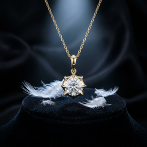 Colgante Clásico de Diamante Cultivado en Laboratorio, Plata de Ley 925, Chapado en Oro, Certificado IGI, Regalo de Moda para Mujer - Product Image 4
