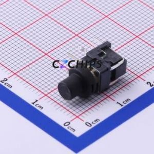 TLLAG-72APG-R1KH1-V-A Tactile Switch Through hole Switch Single Pole Single Throw Round Button 1.6N Right Angle Insert - Product Image 2