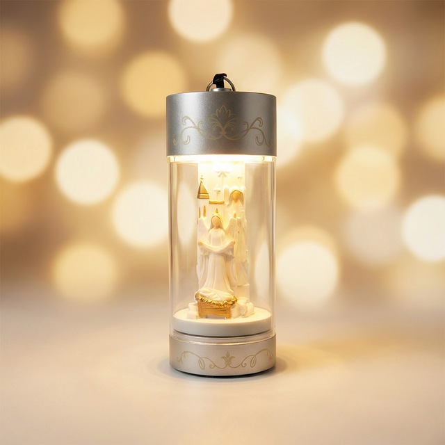 LED Nativity Blessing Angel Camping ABS Lantern | Portable Rechargeable Hanging Warm Light | IP44 Waterproof Touch Control USB-C