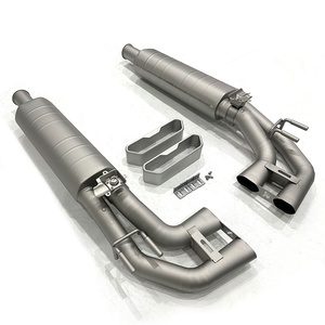 Scarico Catback in Titanio per Mercedes Benz <span class=keywords><strong>Classe</strong></span> G G63 AMG W463A W463 W464 con Terminali - Product Image 4