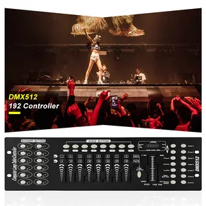 Shtx mini controle de luz led dmx pequeno profissional 192 canais dimmer de luz de palco dmx512, console dmx 512, controlador