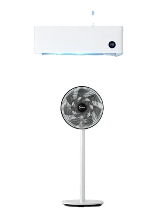 BLDC 24V 12 inç hava sirkülasyonu Fan hava soğutma fanı ayakta masa 2 in 1 akıllı Fan