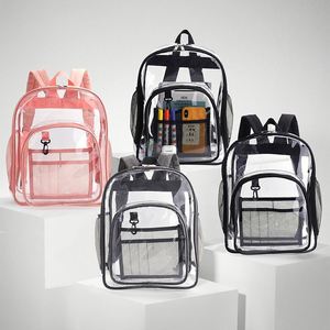Promotional Transparent Storage Backpack <b>Large</b> Capacity Waterproof Student School Bag PVC Backpack Outdoor Travel Bag - Product Image 2