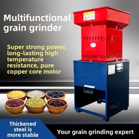 Broyeur à maïs domestique 220V, petit moteur multifonctionnel 1000W, équipement de traitement des céréales, capacité 80kg/h, moulin à aliments pour volailles
